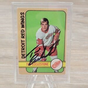 Tim Ecclestone Detroit Red Wings Signed Hockey Card Autographed